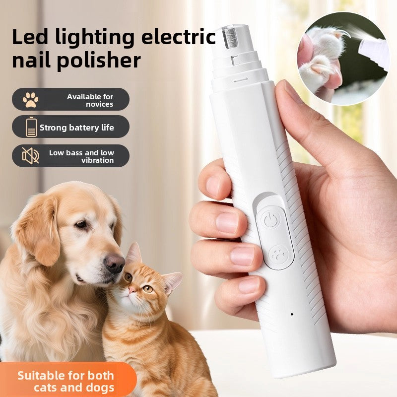 Electric Pet Nail Grinder with LED Light